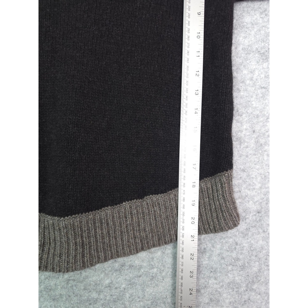 Eileen Fisher Cowl Neck Sweater Women Medium Soft Yak Wool Charcoal Taupe - Picture 6 of 7